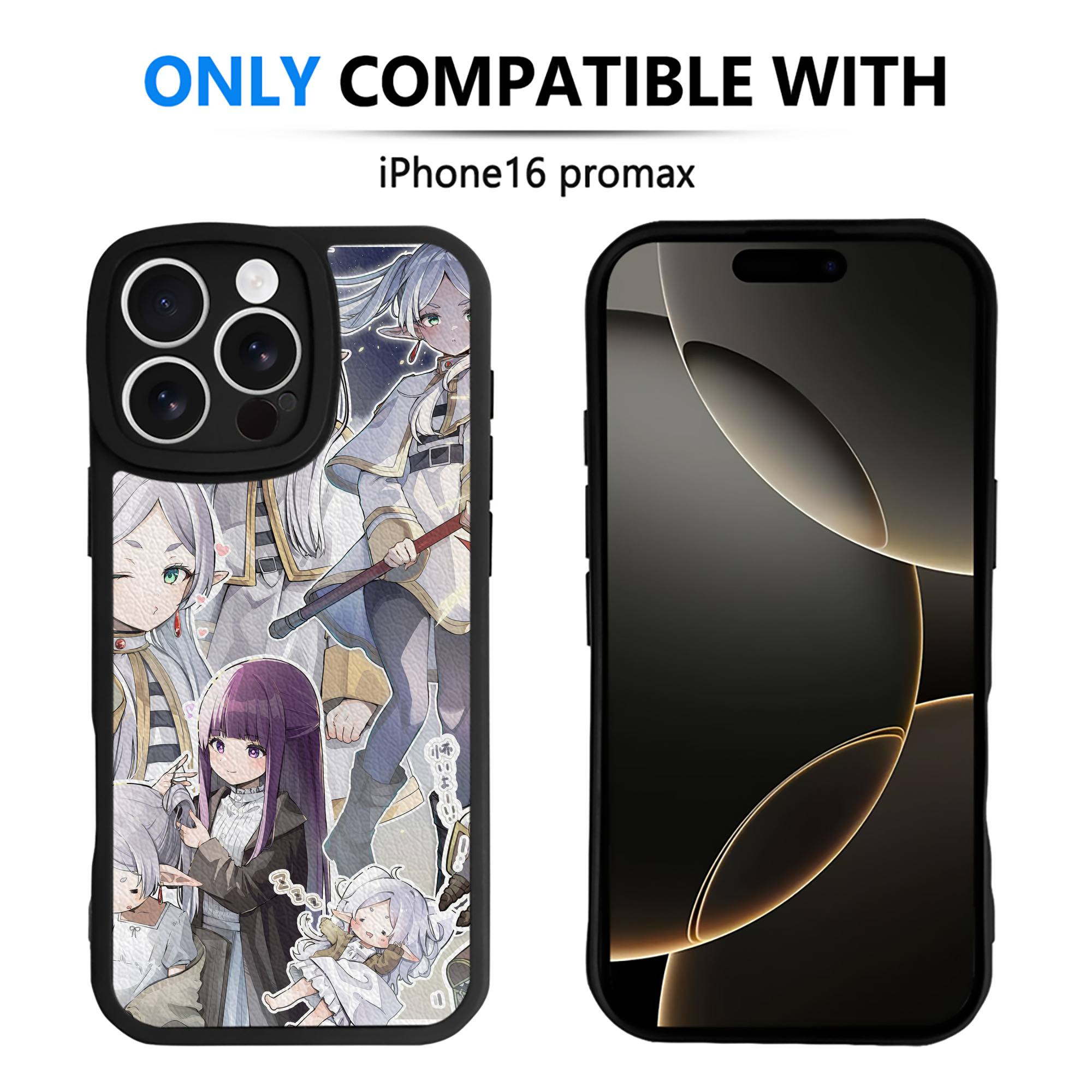 （画像用） 葬送のフリーレン Frieren 【iPhone 16シリーズ対応】シリコンスマホケース（レザー調） 材質：シリコン